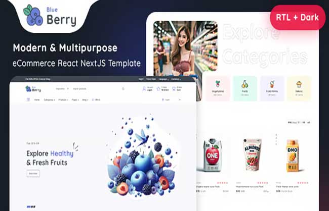 Ecommerce Template Design Layout